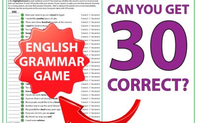 The Correct Word – LIVE English lesson on YouTube